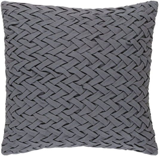 Surya Facade Gray Pillow Cover 20"H X 20"W