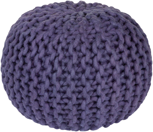 Surya Fargo Lavender Pouf 14"H X 20"W X 20"D
