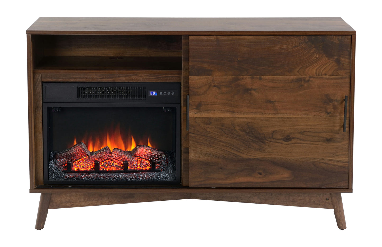 Hans TV Stand with Electric Fire Insert