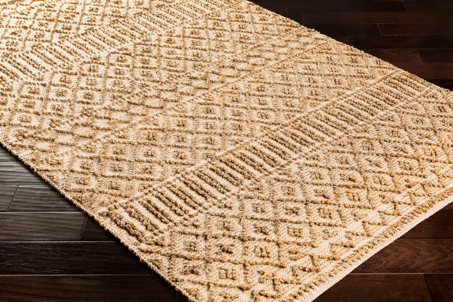 Surya Farmhouse Naturals Light Brown Rug 6' X 9'