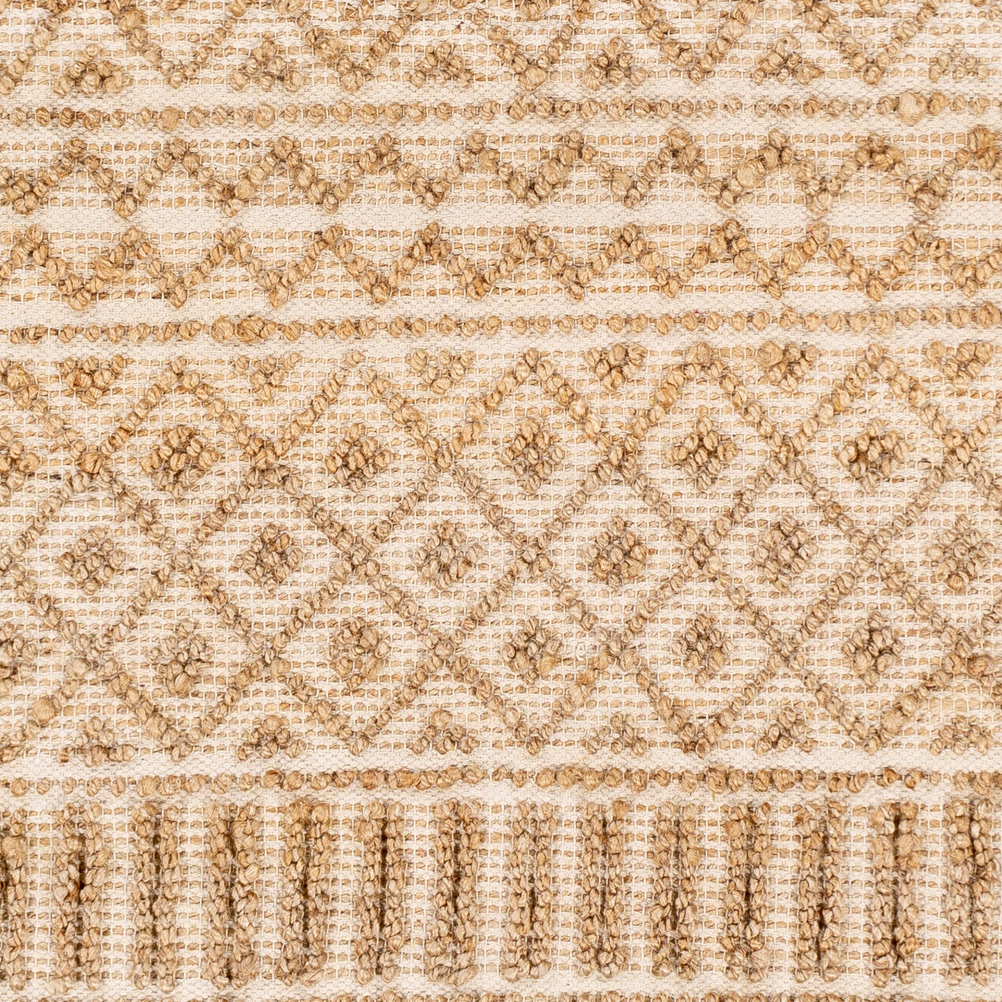 Surya Farmhouse Naturals Light Brown Rug 6' X 9'