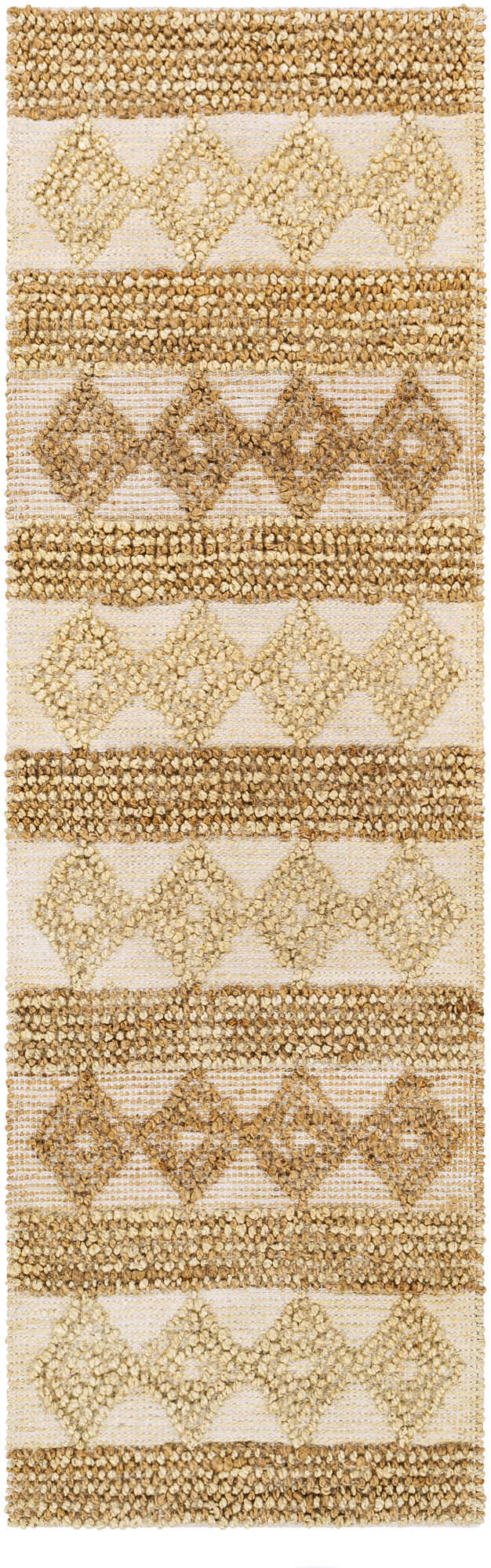 Surya Farmhouse Naturals Beige Rug 2'6" X 8'