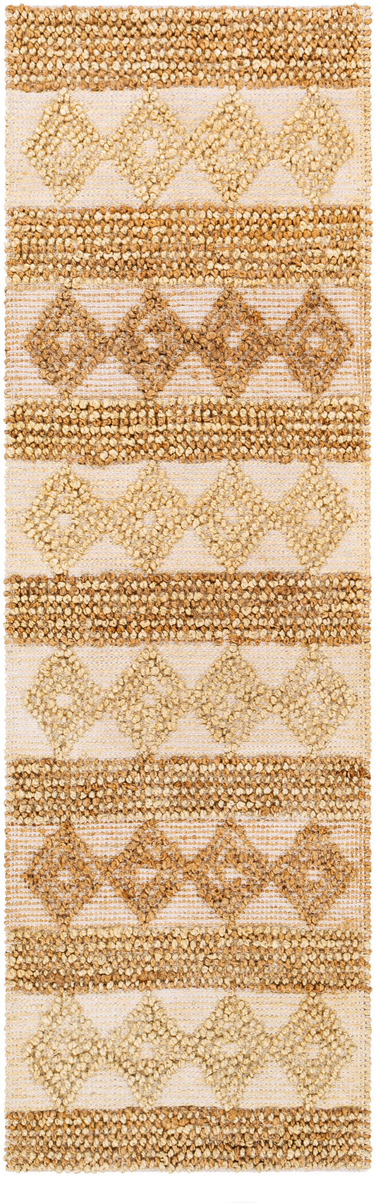 Surya Farmhouse Naturals Beige Rug 2'6" X 8'