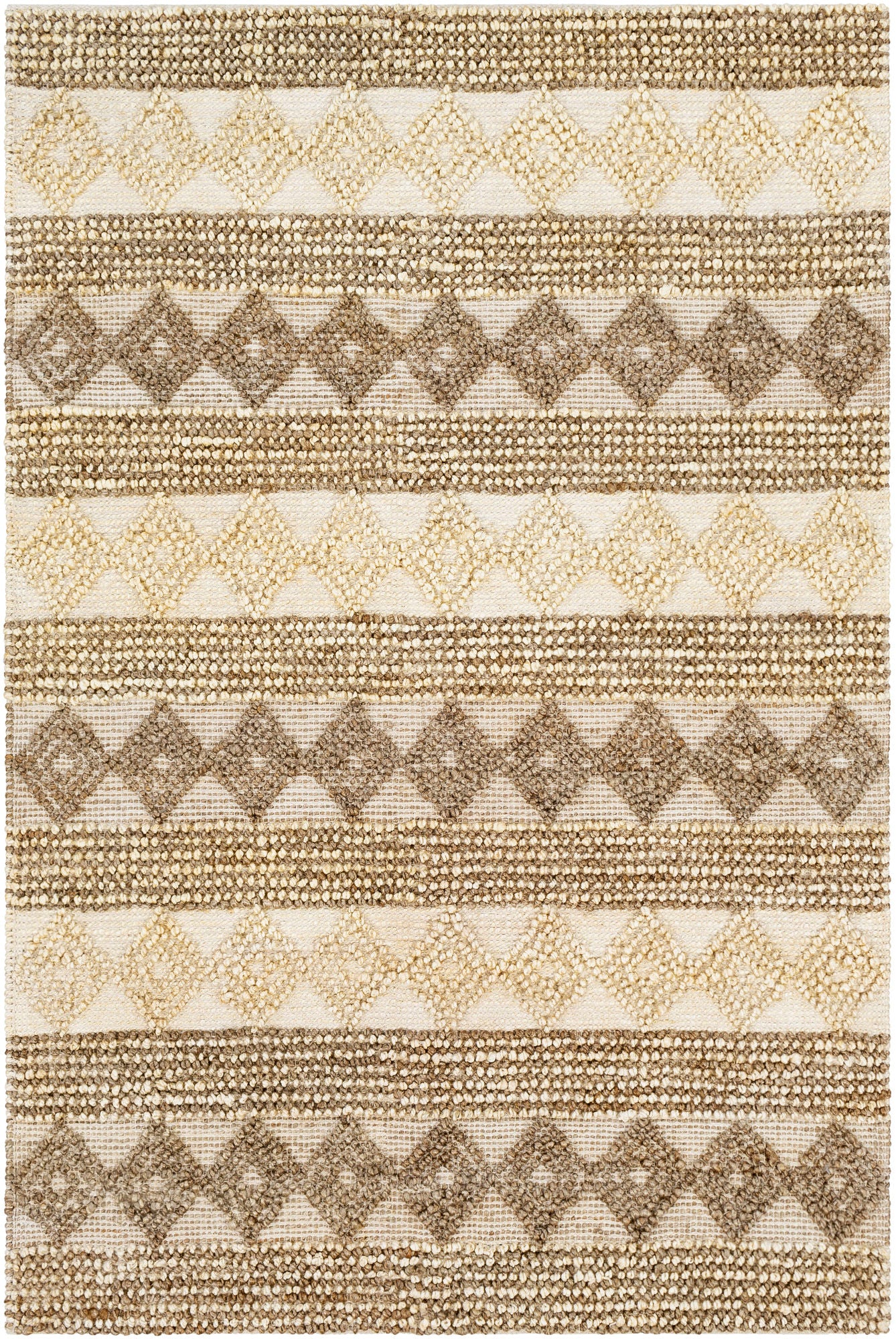 Surya Farmhouse Naturals Light Brown Rug 9' X 12'