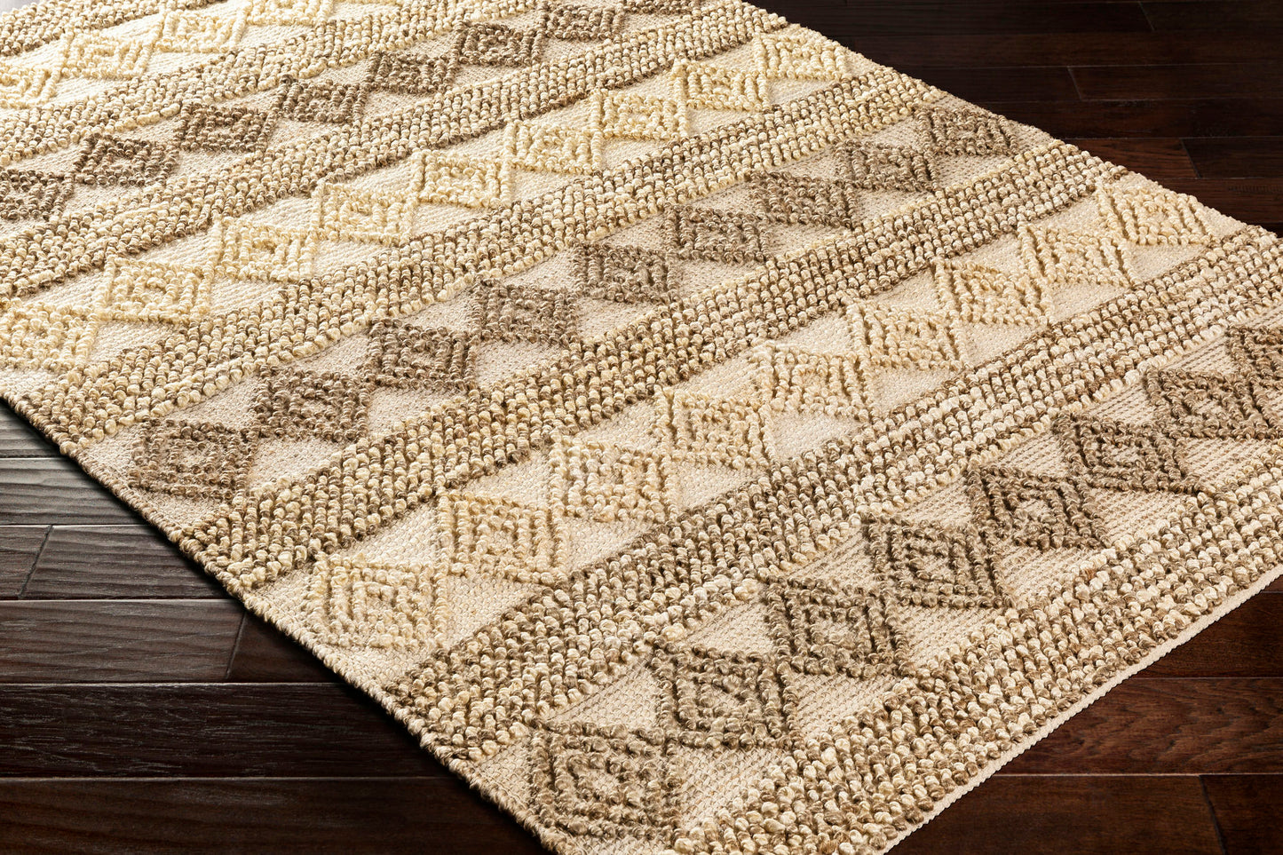 Surya Farmhouse Naturals Light Brown Rug 9' X 12'