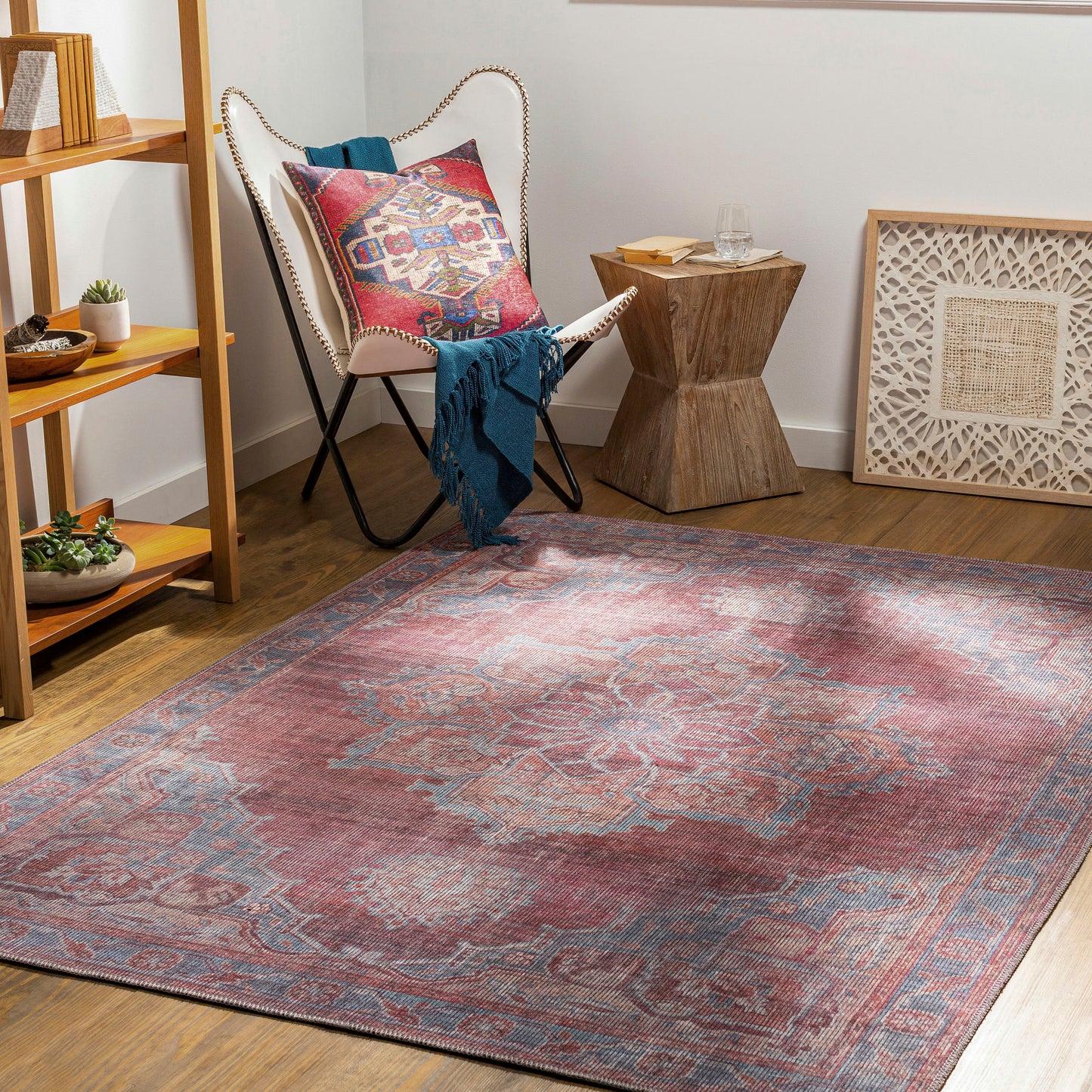 Surya Farrell Blue Rug 6'7" X 9'