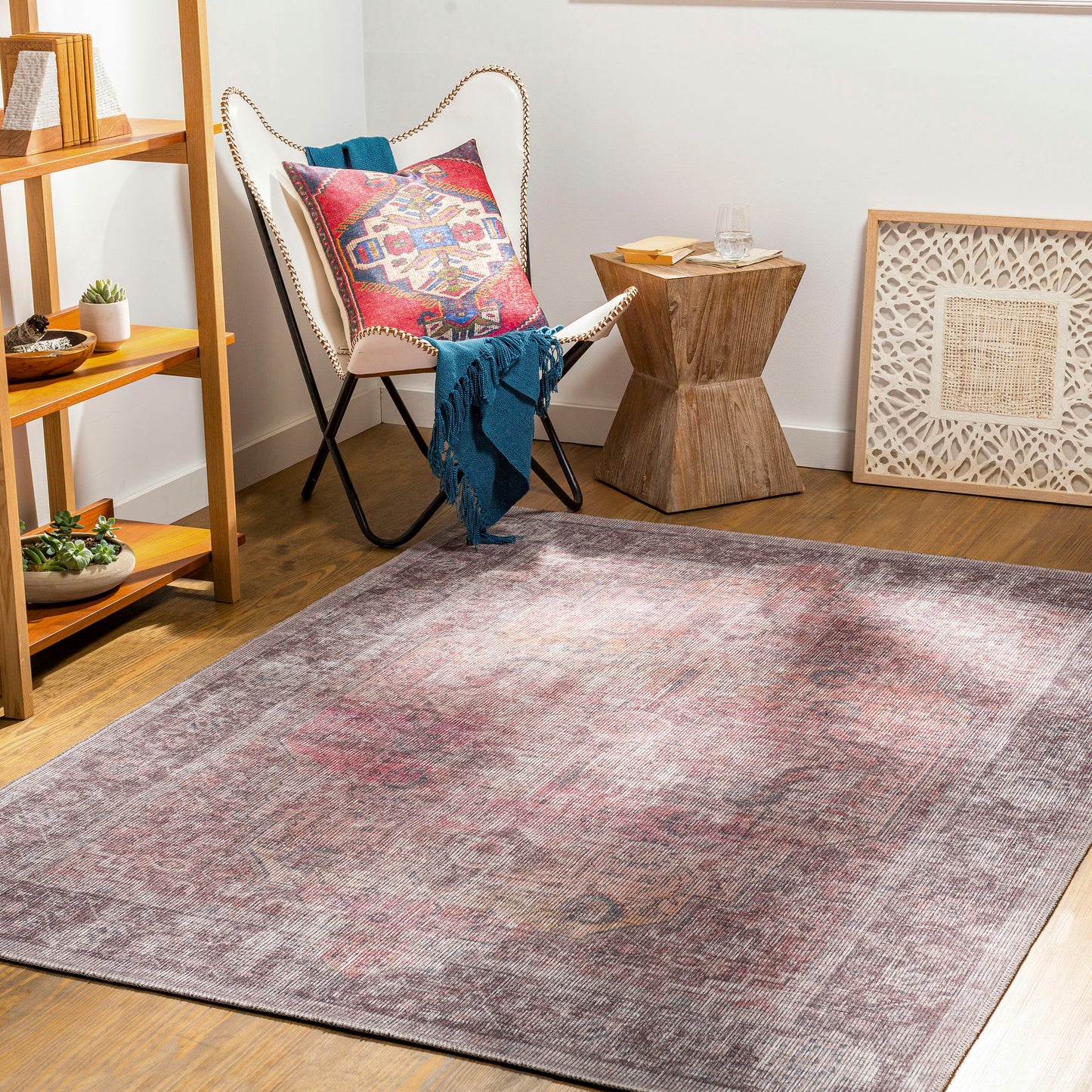Surya Farrell Rug 5'3" X 7'3" Red