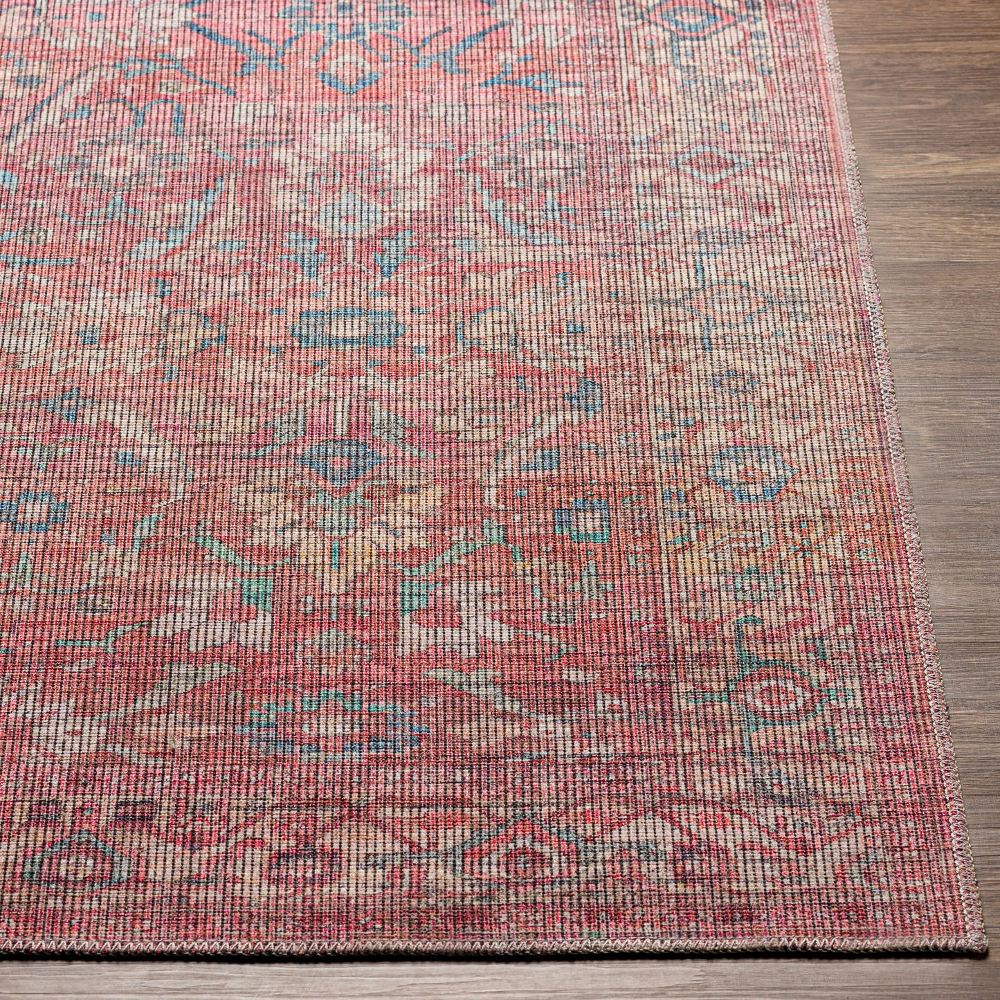 Surya Farrell Red Rug 5'3" X 7'3"