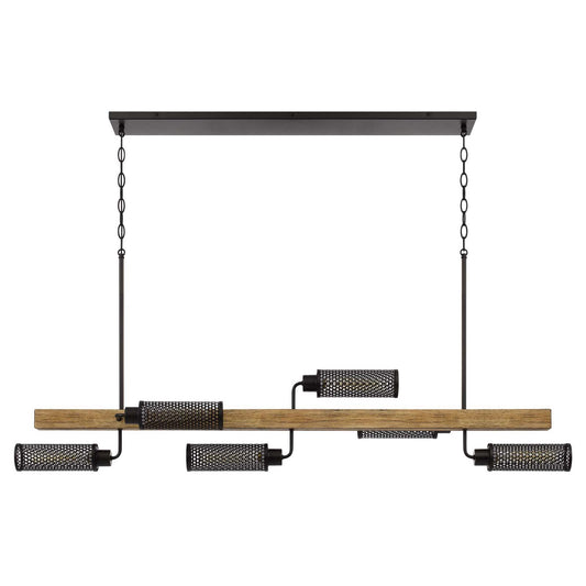 Light oak Dark bronze Lenox - Island fixture