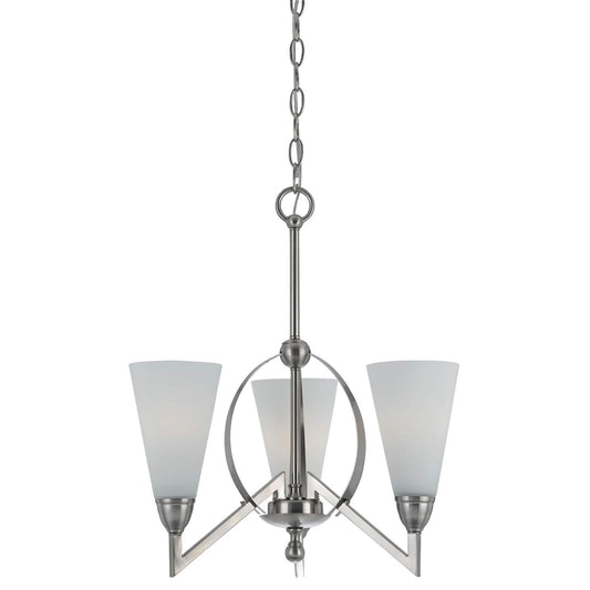 Brushed steel Metal Canroe - Chandelier