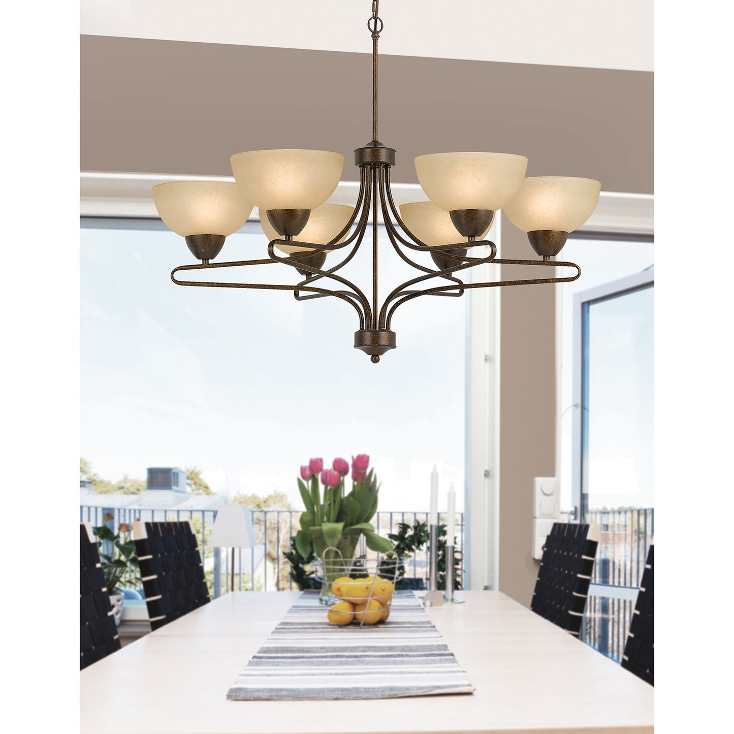 Bone Metal Romano - Chandelier