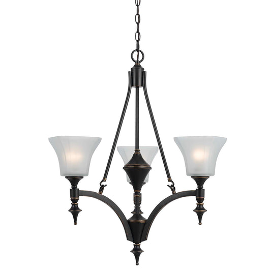 Dark bronze Metal Rockwood - Chandelier, FX-3541/3