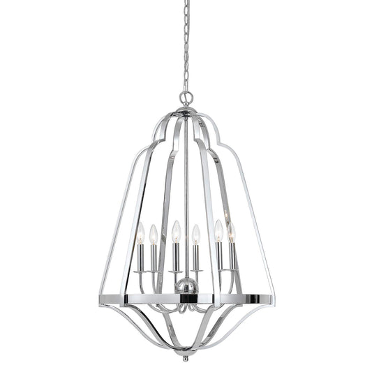 Chrome Metal Melrose - Chandelier