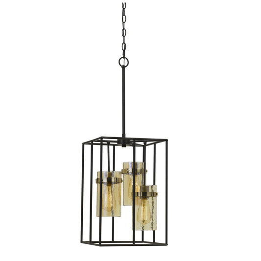 Black/antique brass Metal Cremona - Pendant, FX-3680-3