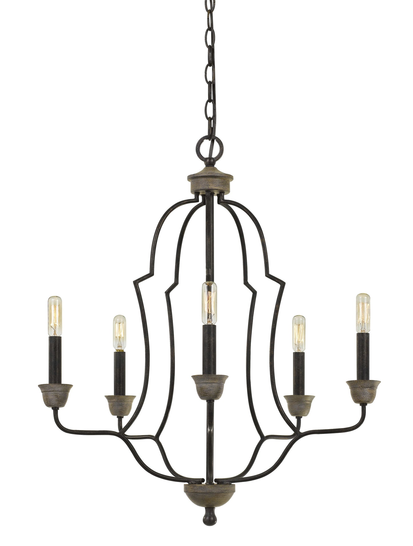 Textured bronze Metal Lebrija - Chandelier, FX-3689-5