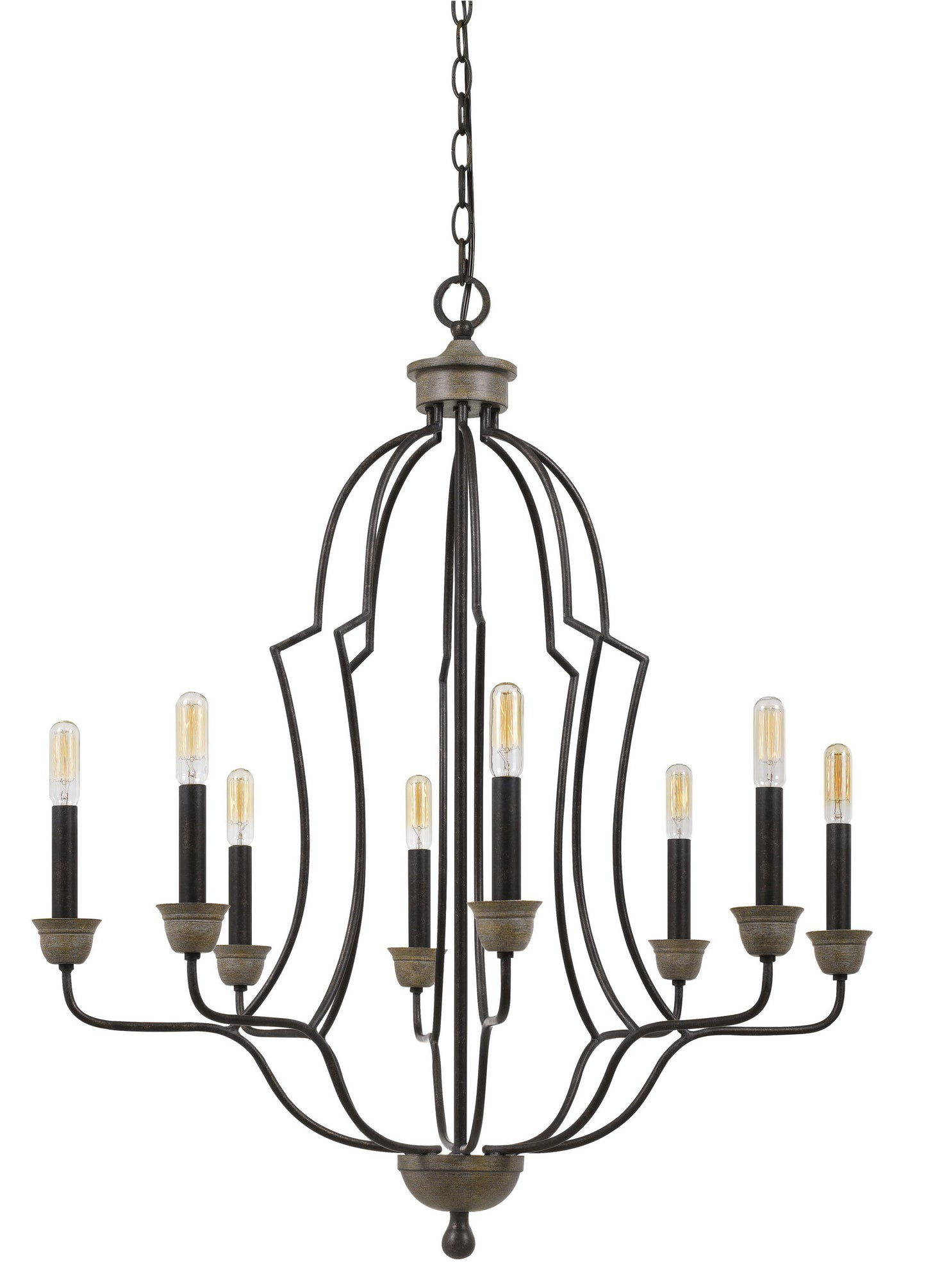 Textured bronze Metal Lebrija - Chandelier, FX-3689-8