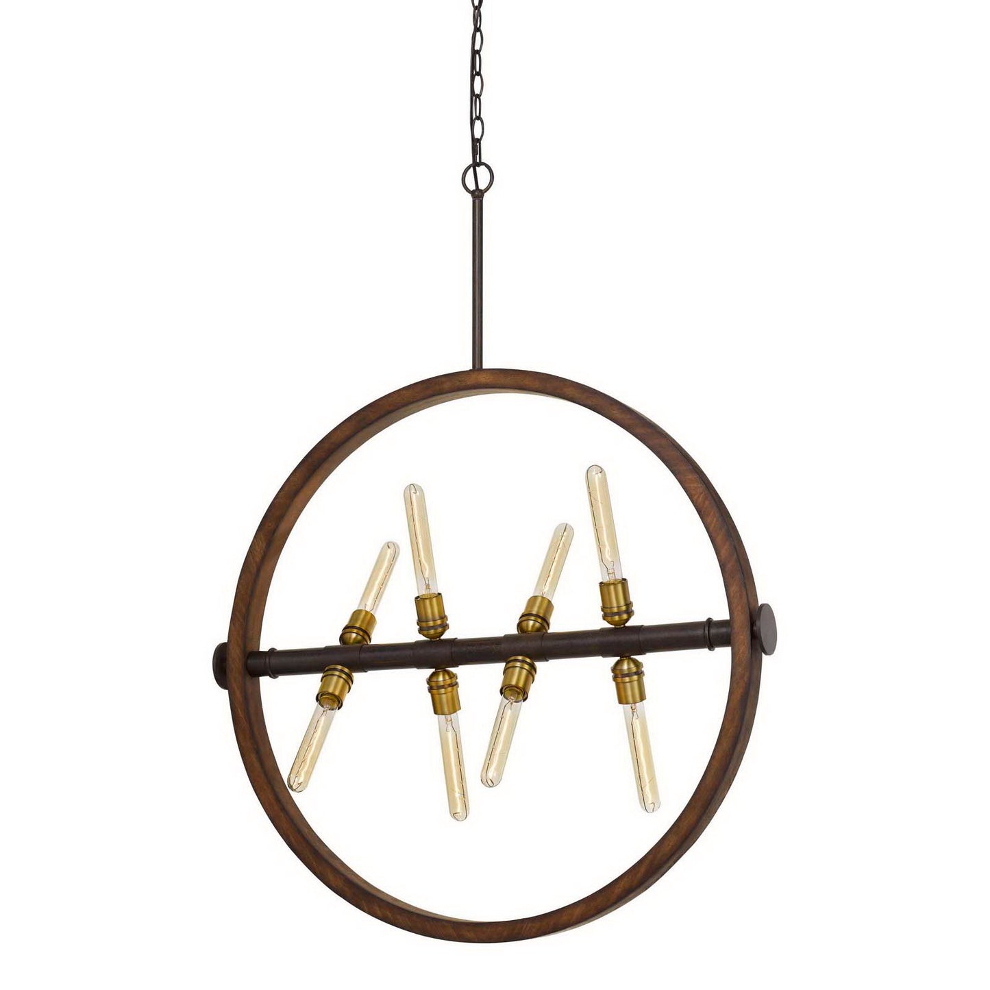 Oak/iron Metal/wood Teramo - Chandelier