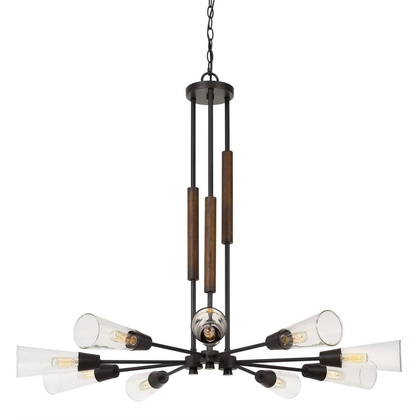 Pine/iron Metal/wood Vasto - Chandelier