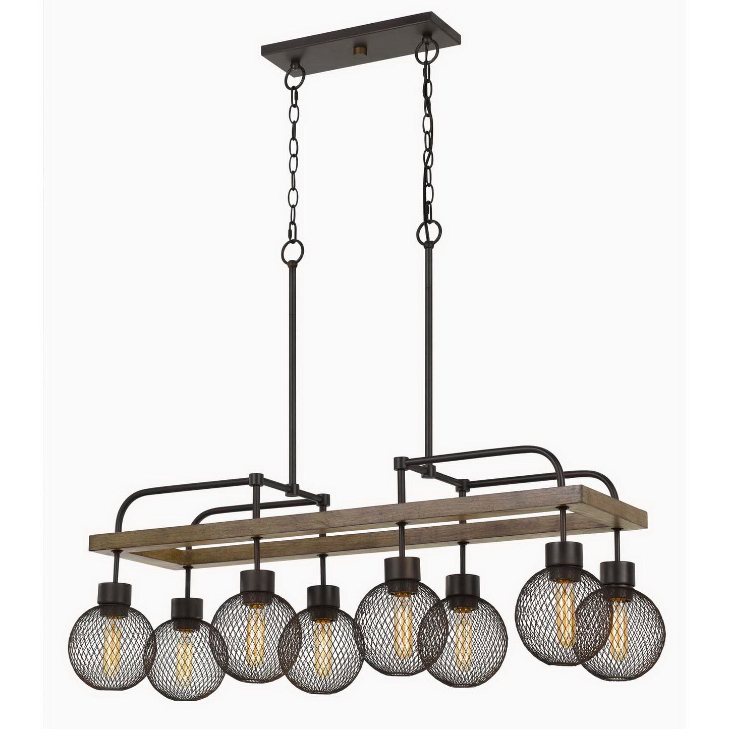 Pine/iron Metal/wood Forio - Chandelier