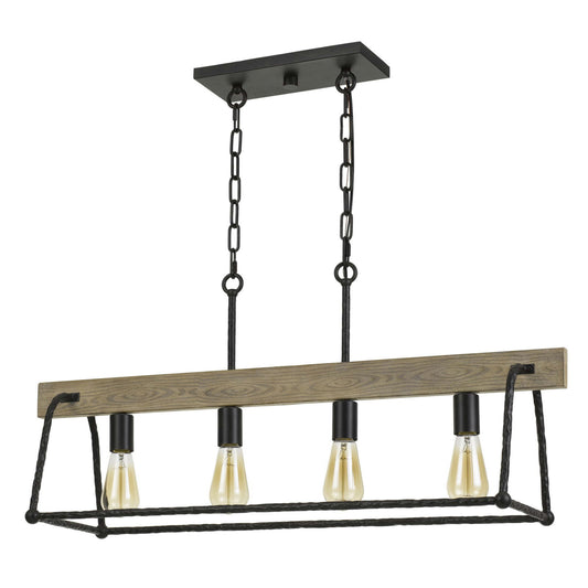 Black/wood Metal/(painting wood) Lockport - Chandelier