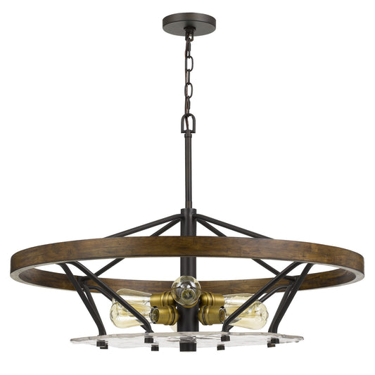 Bronze/wood Metal/ pine wood Sherrill - Chandelier