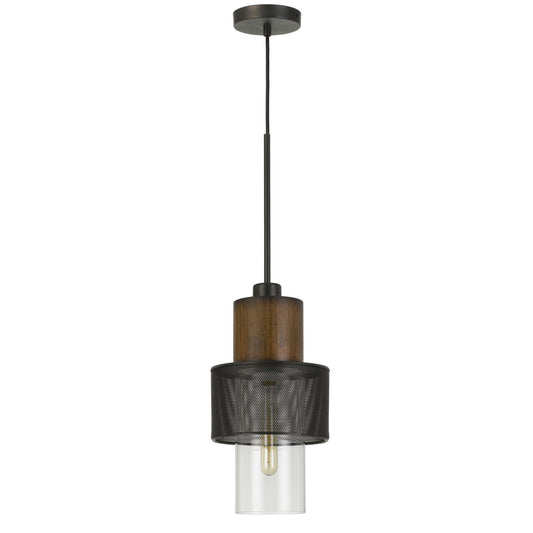 Wood/black Metal/glass/pine wood Mckee - Pendant