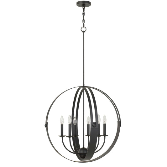 Matte black Metal Valais - Chandelier