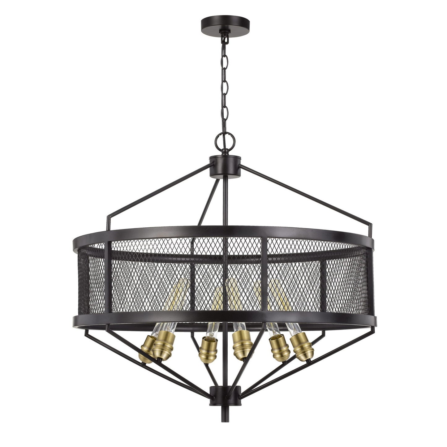 Black/antique brass Metal Halle - Chandelier