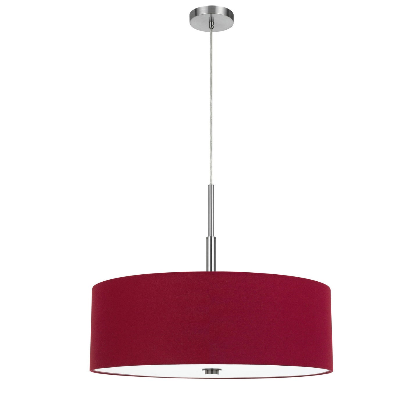 Maroon Metal, fabric Lonoke - Chandelier, pendant