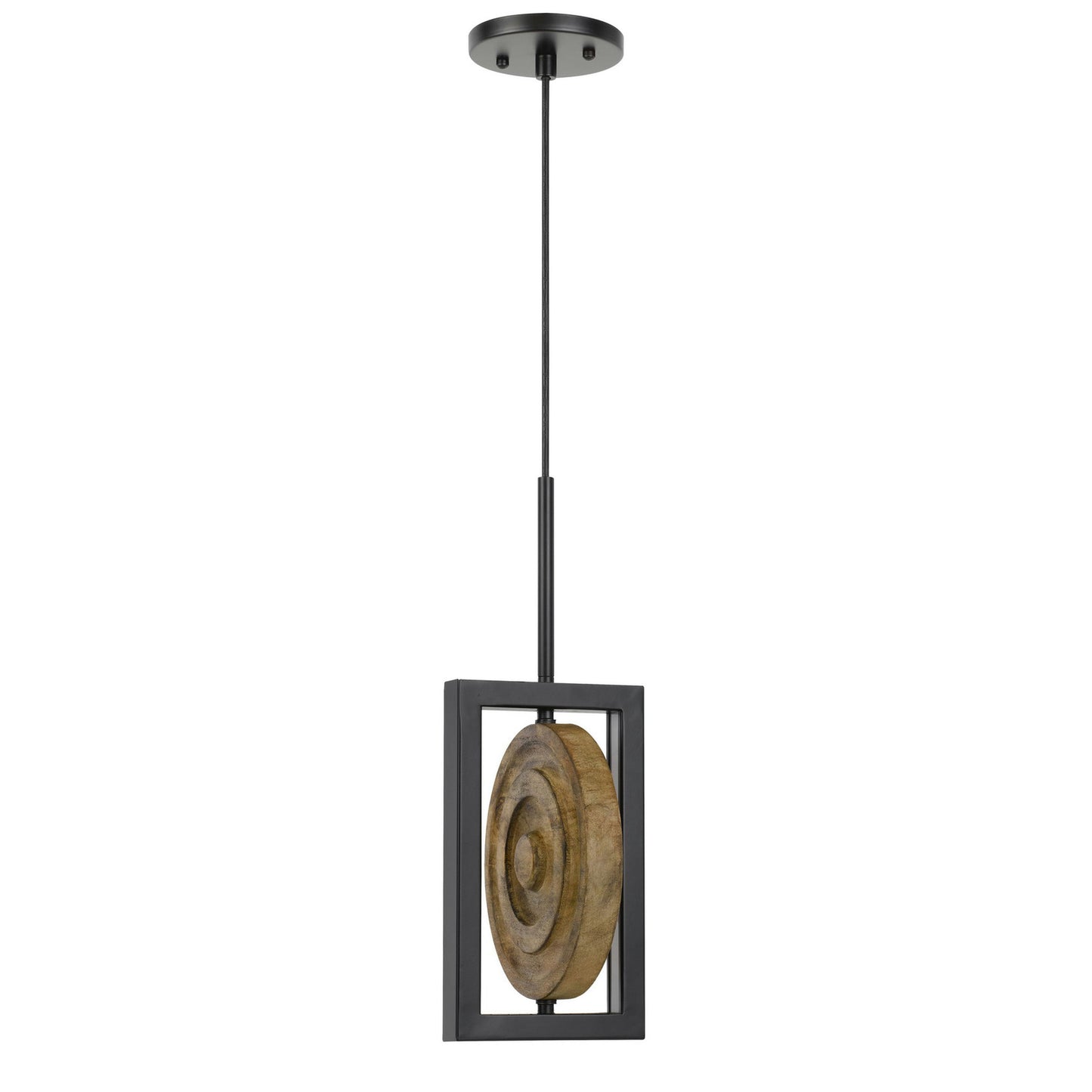 Pine Metal/wood Fano - Pendant