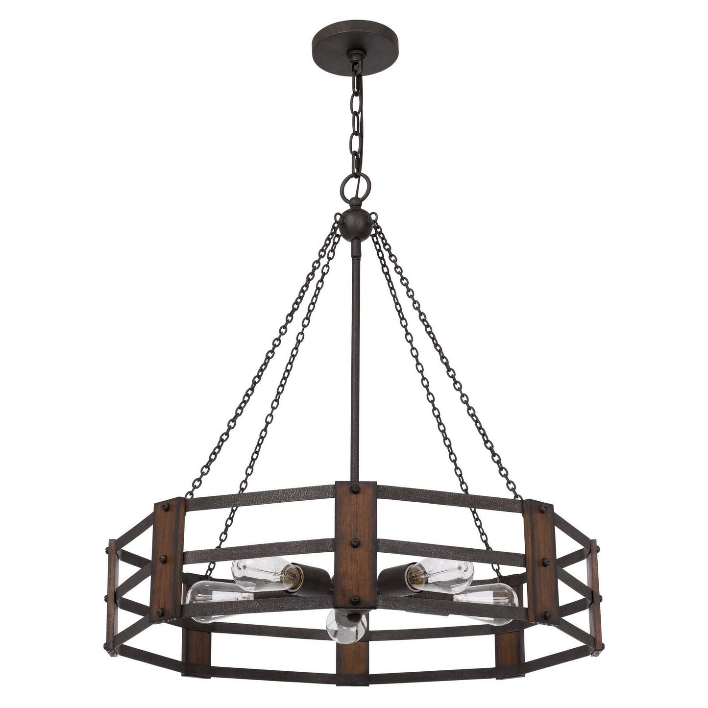 Oak/iron Iron Provo - Chandelier