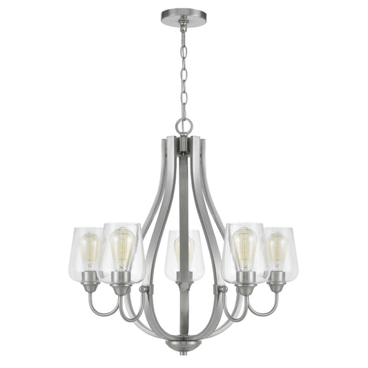 Brushed steel Metal Newport - Chandelier