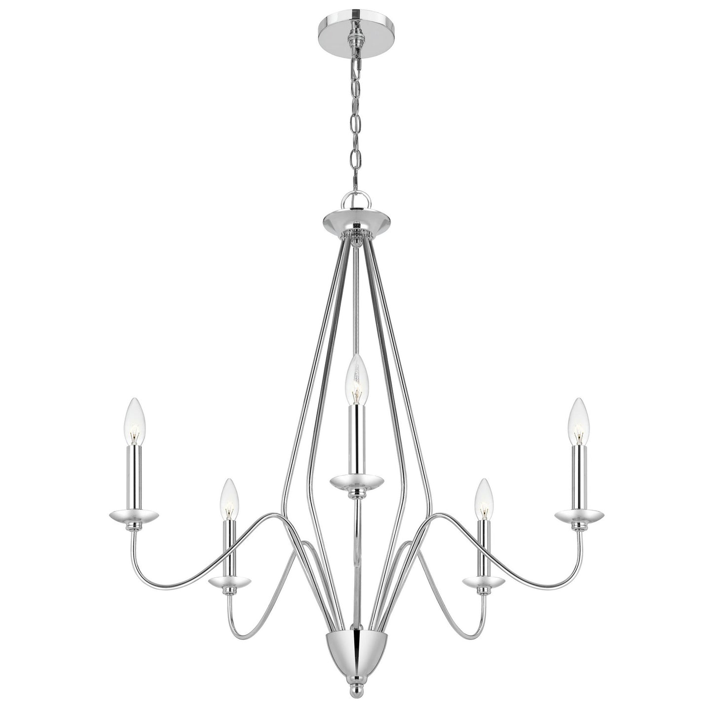 Chrome Metal Norwich - Chandelier