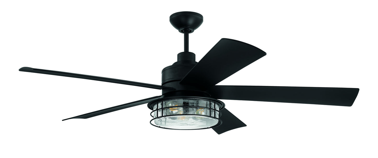 56" Garrick Ceiling Fan in Flat Black