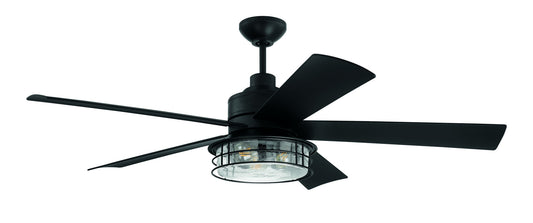 56" Garrick Ceiling Fan in Flat Black