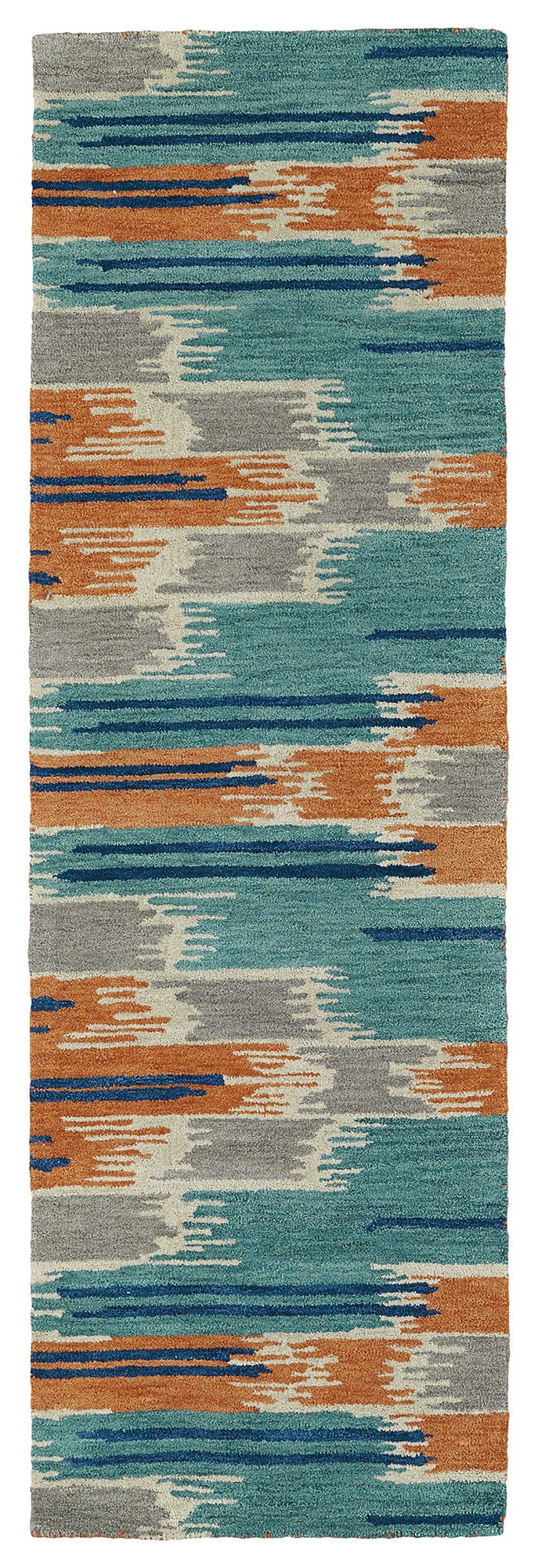 Kaleen Global Inspiration Collection Bright Multi Runner 2'6" x 8'