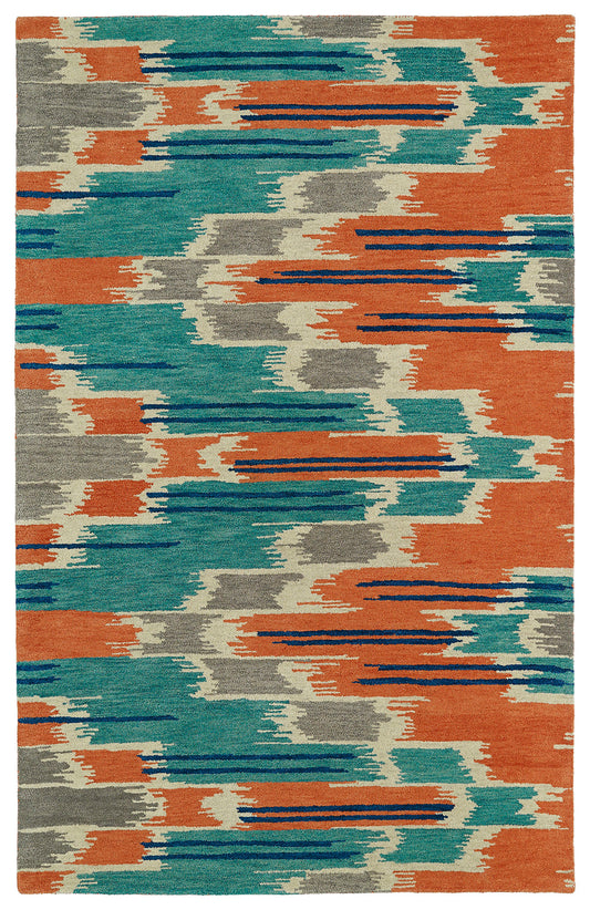 Kaleen Global Inspiration Collection Bright Multi Area Rug 5' x 7'9"