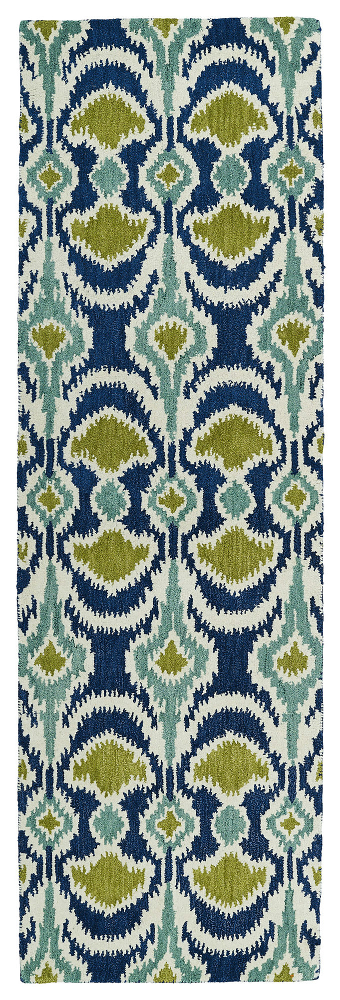 Kaleen Global Inspiration Collection Blue Navy Runner 2'6" x 8'