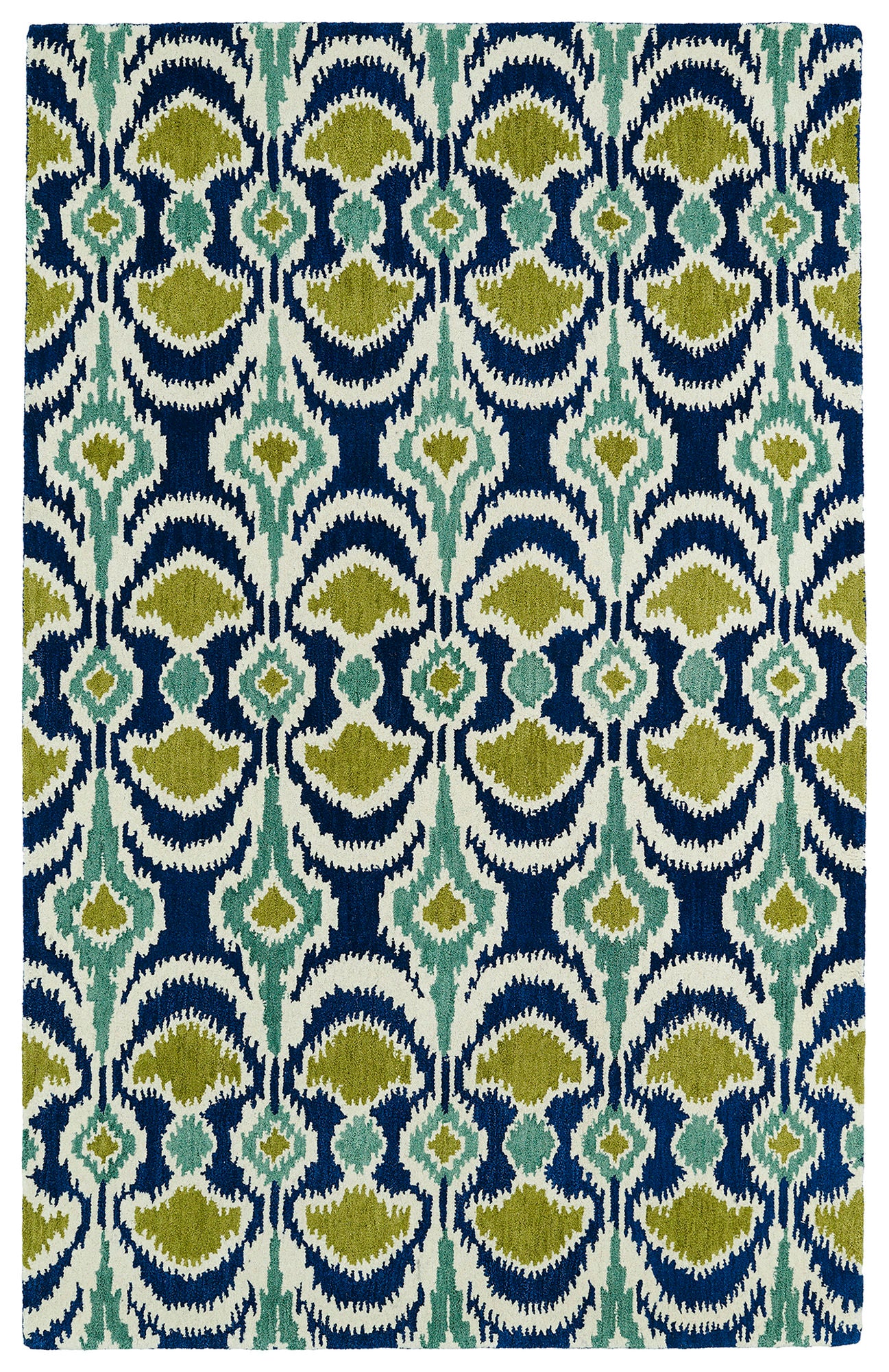 Kaleen Global Inspiration Collection Blue Navy Area Rug 5' x 7'9"