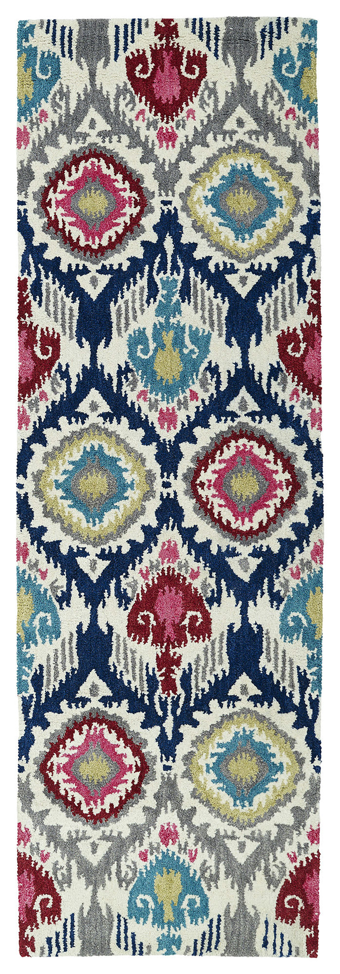 Kaleen Global Inspiration Collection Ivory Gray Throw Rug 2' x 3'