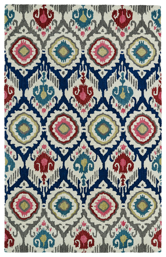 Kaleen Global Inspiration Collection Ivory Gray Area Rug 9' x 12'