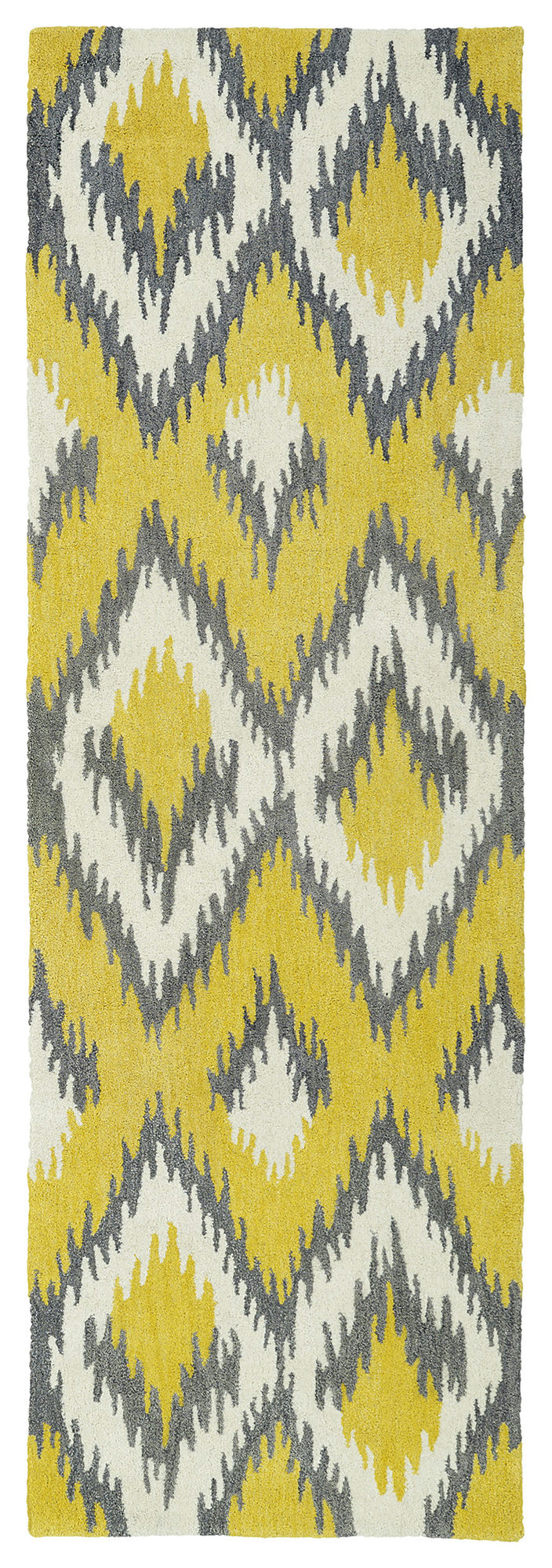 Kaleen Global Inspiration Collection Bright Yellow Runner 2'6" x 8'