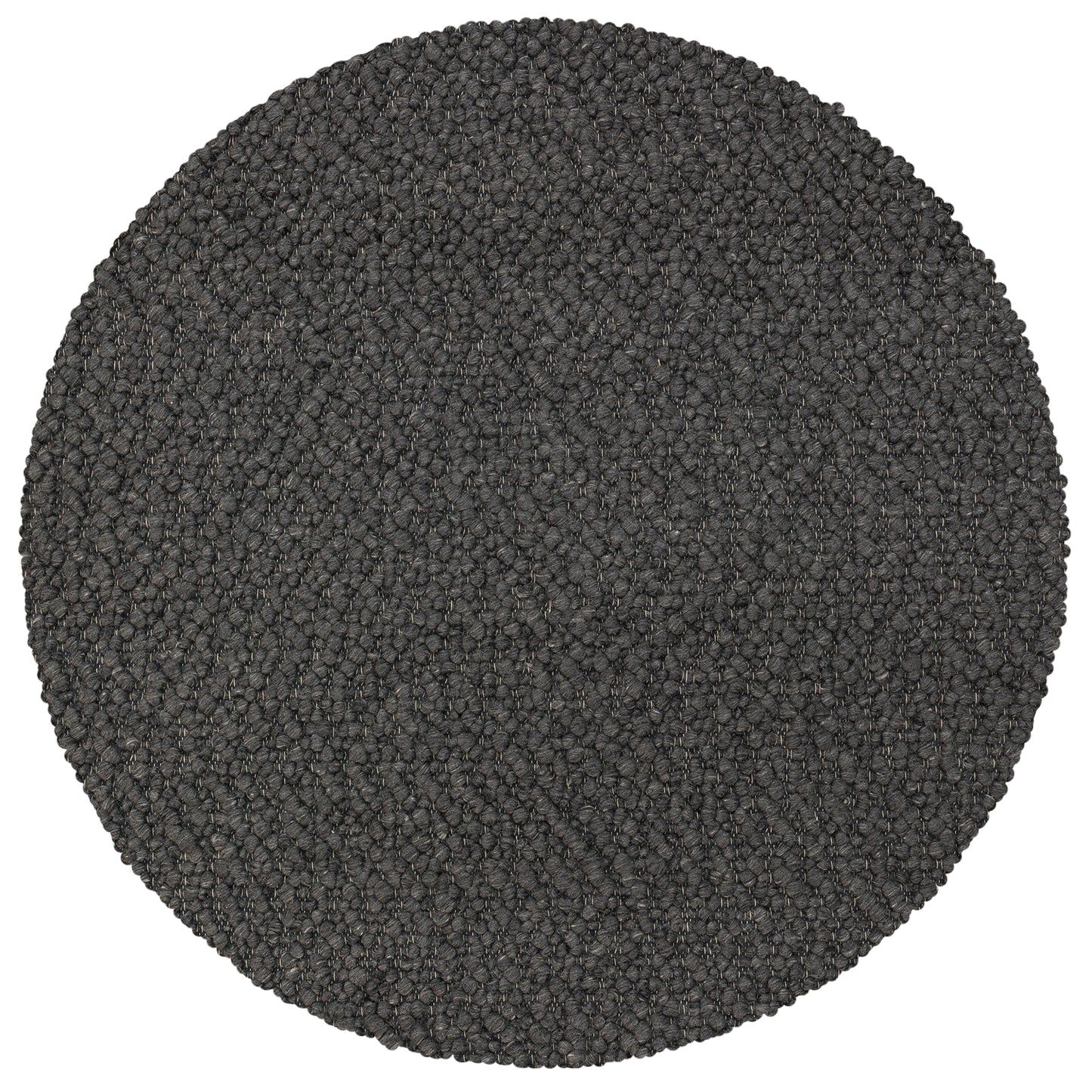 Gorbea GR1 Charcoal 4' x 4' Round Rug