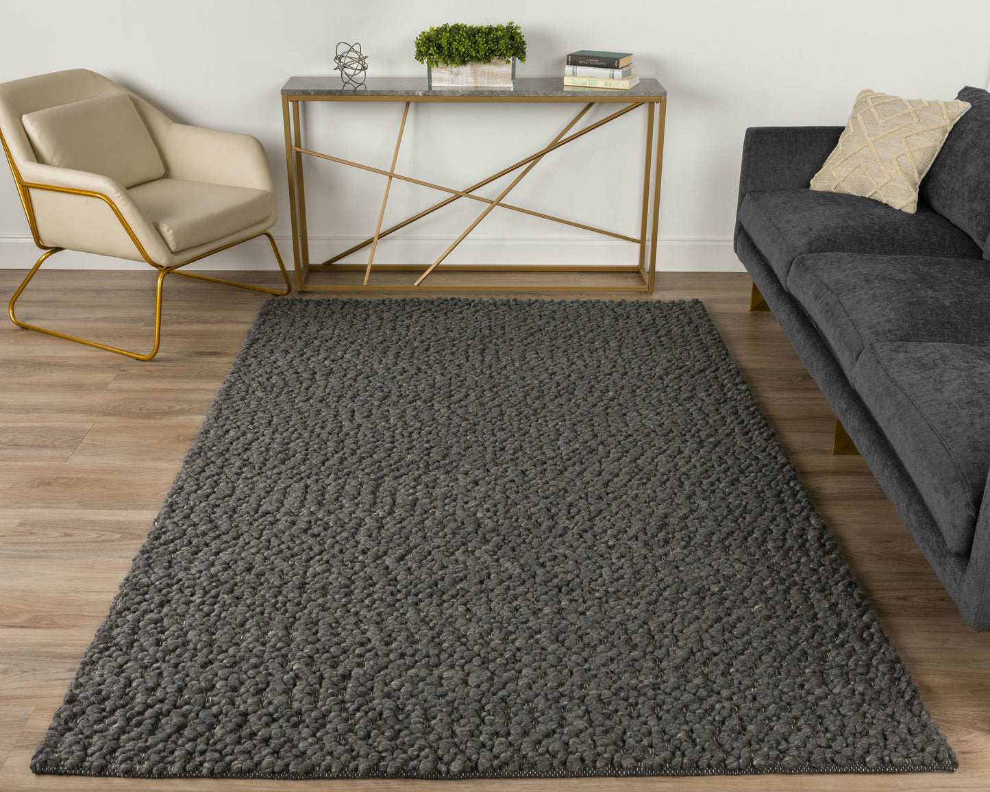 Gorbea GR1 Charcoal 9' x 13' Rug