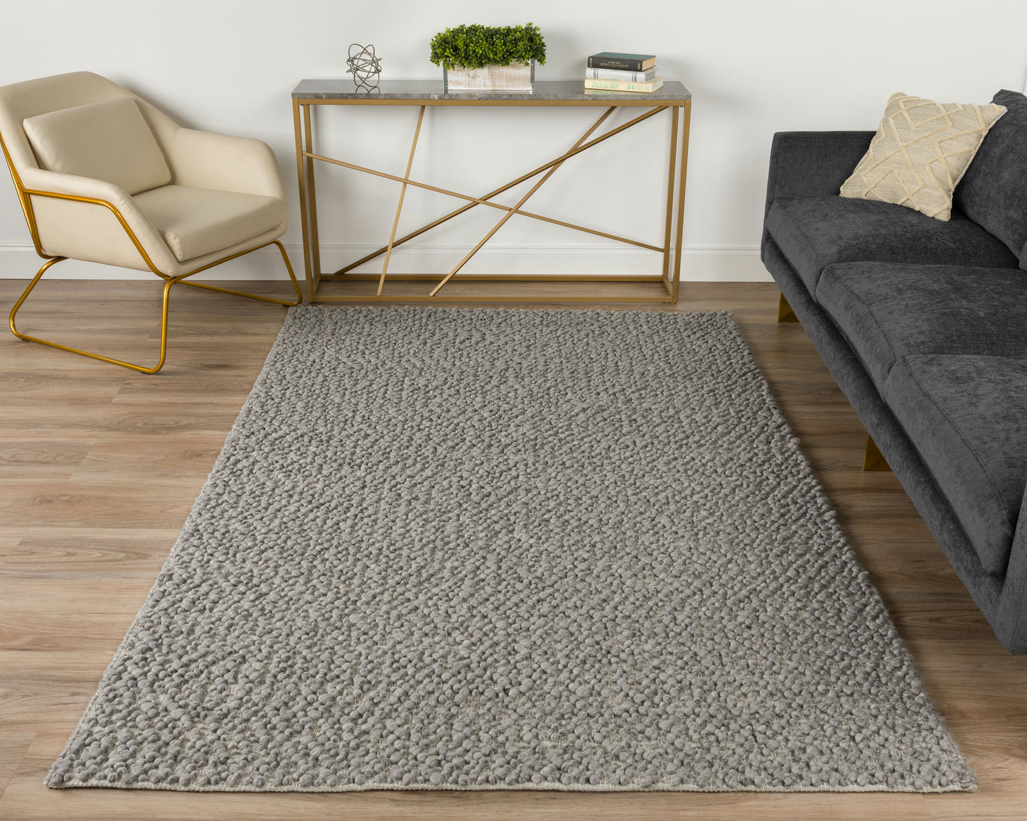 Gorbea GR1 Pewter 10' x 14' Rug