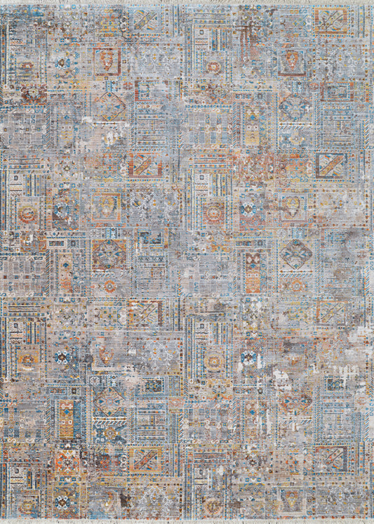 Couristan Halli Persian Panel Skyblu-Stone-Mlt Rug 8'6" x 13'6"