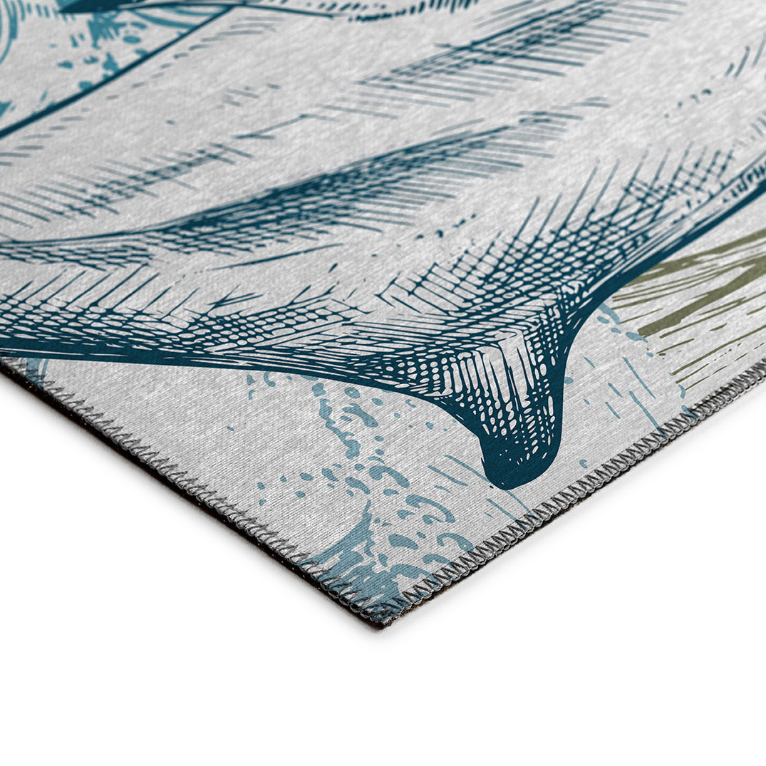 Indoor/Outdoor Harbor HA10 Ivory Washable 10' x 14' Rug