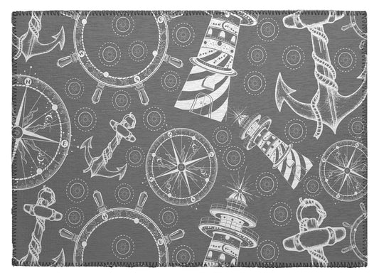 Indoor/Outdoor Harbor HA9 Grey Washable 1'8" x 2'6" Rug