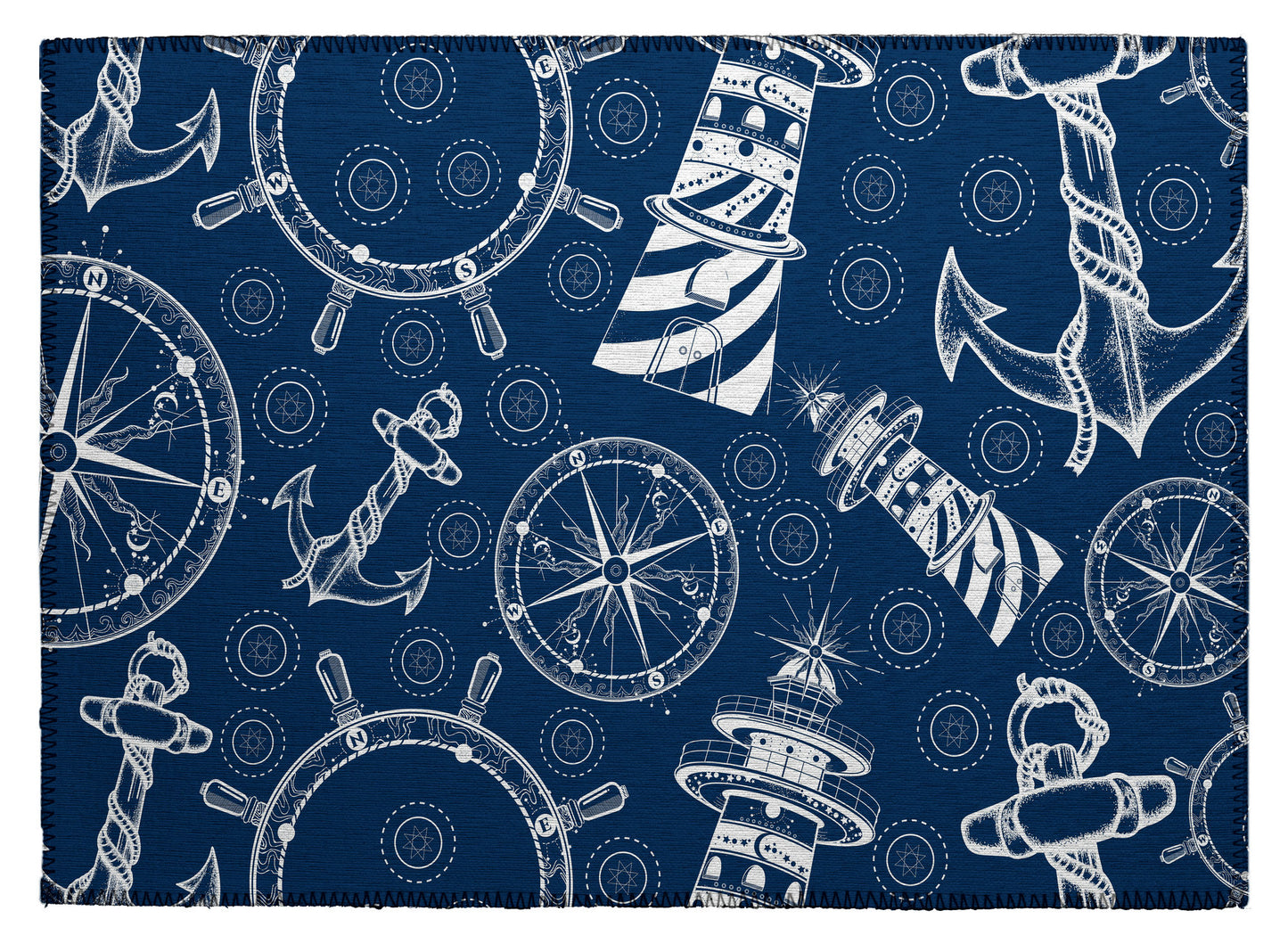 Indoor/Outdoor Harbor HA9 Navy Washable 1'8" x 2'6" Rug
