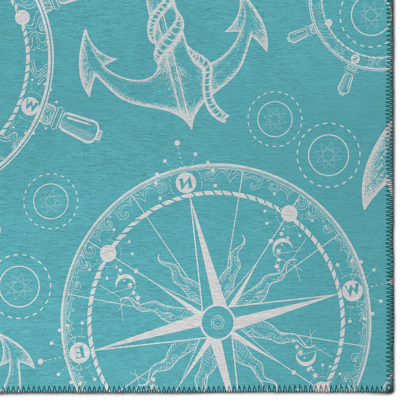 Indoor/Outdoor Harbor HA9 Ocean Washable 2'3" x 7'6" Runner Rug